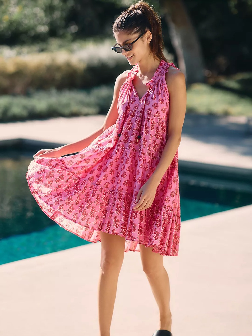 Anthropologie Ro's Garden Sofia Floral Dress Size S